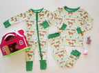 Little Moo Farm (Convertible Zip Footies)