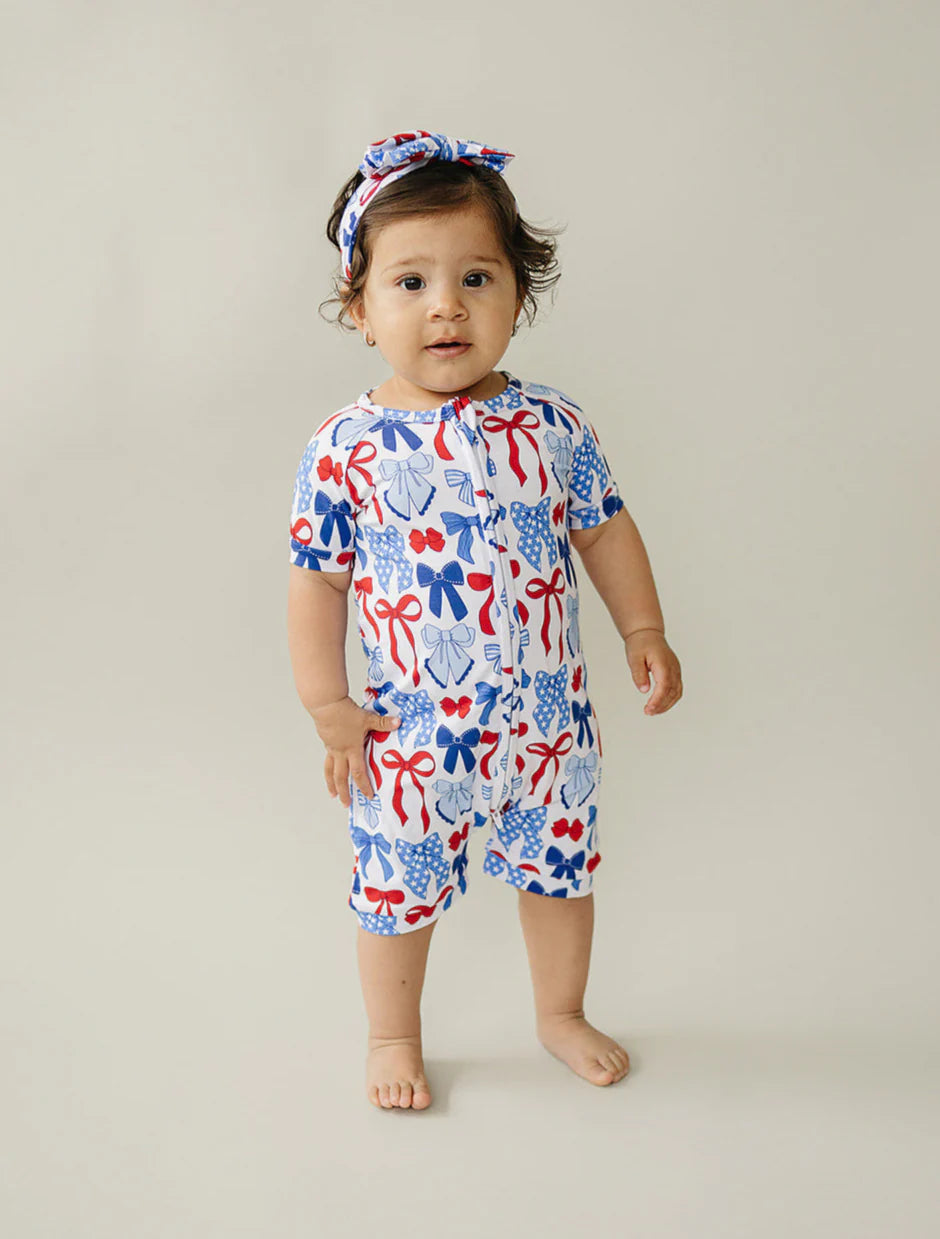 Red White and Bows by Lucky Panda Kids