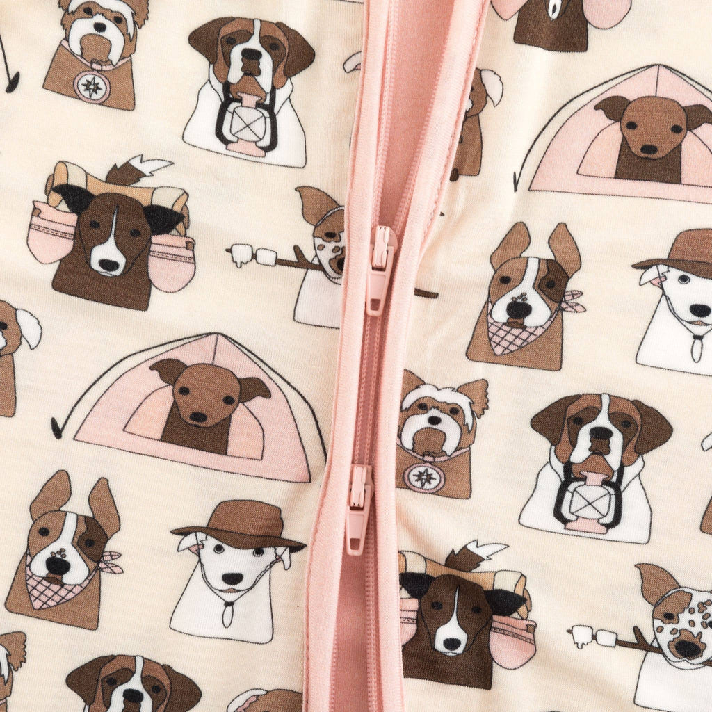 Camp Paws (Romper) - Pink