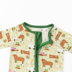 Little Moo Farm (Convertible Zip Footies)